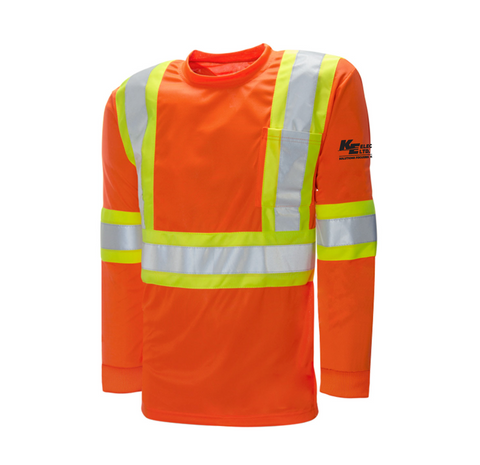 Long Sleeve Safety Tee (with Reflective)